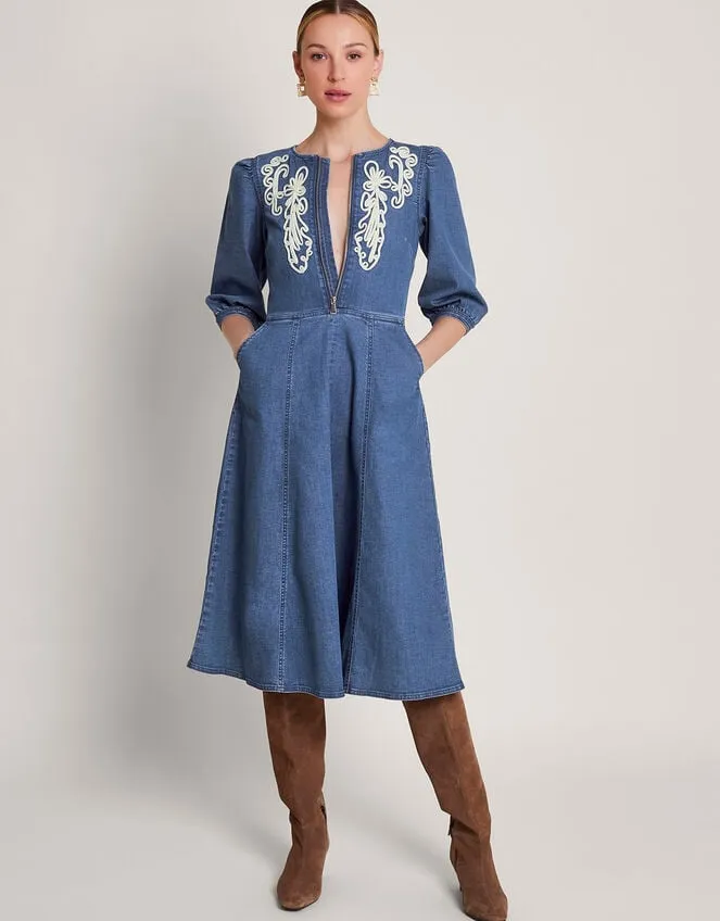 Women Kaia Cornelli Dress Blue Monsoon Dresses