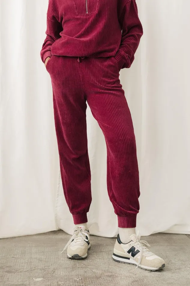Women Keel 8211 Dark Cranberry TWOTHIRDS Pants
