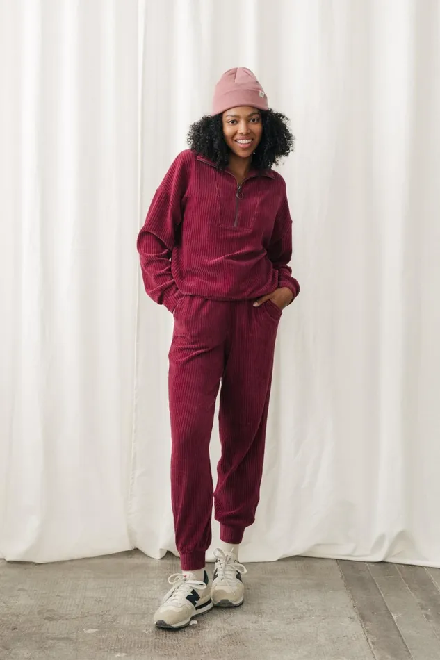 Women Keel 8211 Dark Cranberry TWOTHIRDS Pants