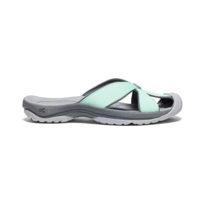 Women KEEN Casual Bali LichenSteel Grey Leather FlipFlop