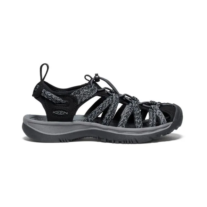 Women KEEN Casual Whisper BlackSteel Grey Closed Toe Sandal