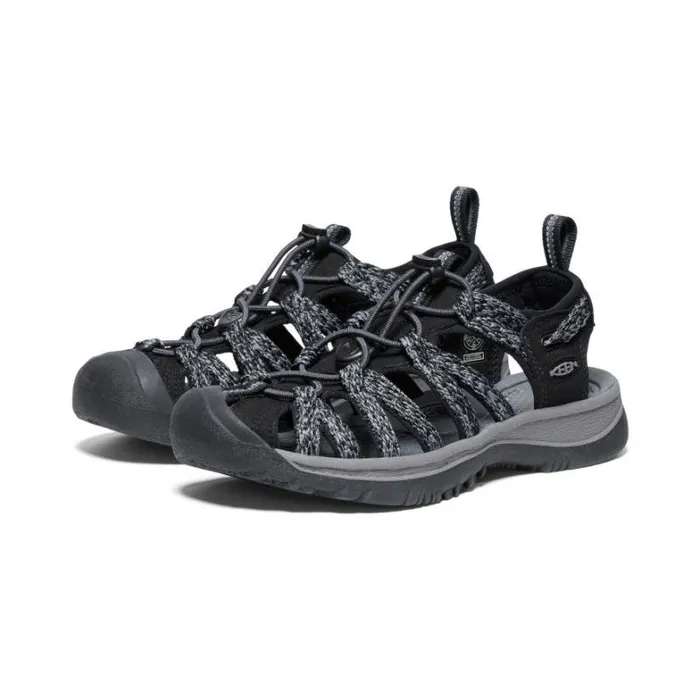 Women KEEN Casual Whisper BlackSteel Grey Closed Toe Sandal Women KEEN Casual Whisper BlackSteel Grey Closed Toe Sandal