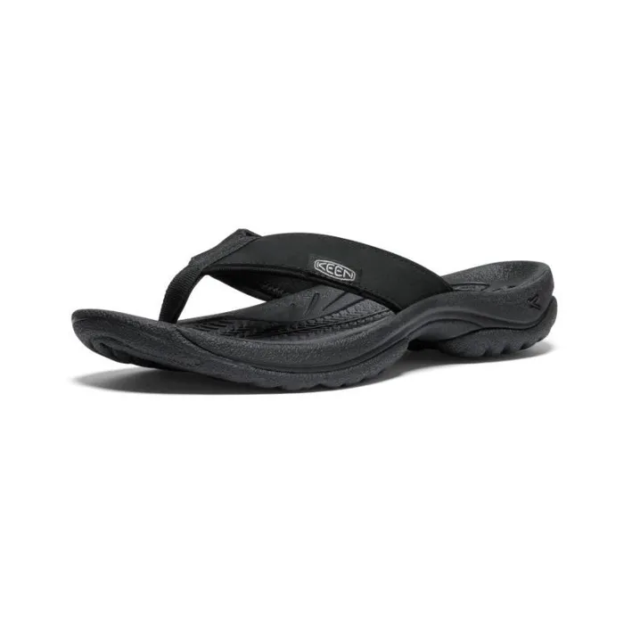 Women KEEN Water Kona Flip BlackVapor Leather FlipFlop Women KEEN Water Kona Flip BlackVapor Leather FlipFlop
