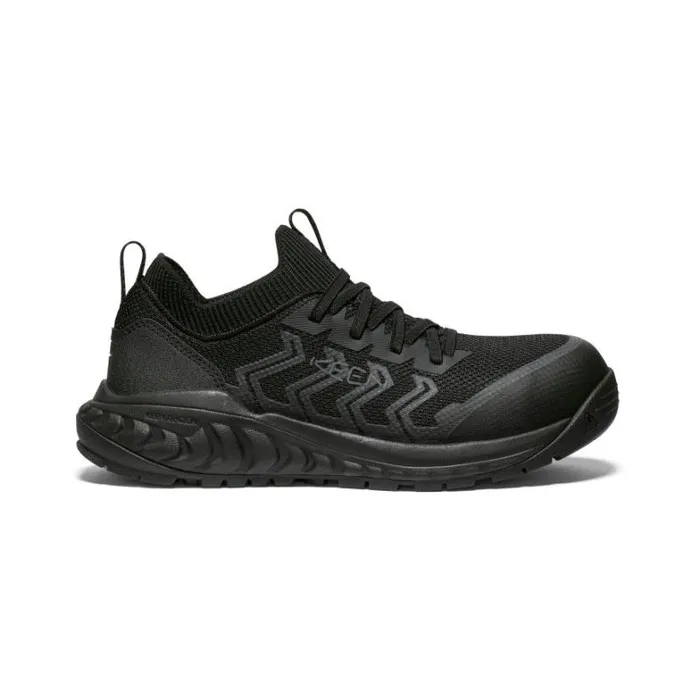 Women KEEN Work Boots and Shoes Arvada Shift CarbonFiber Toe BlackMagnet Work Slipon