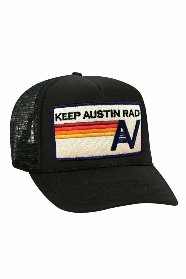 Women KEEP AUSTIN RAD VINTAGE TRUCKER HAT Aviator Nation TruckerHats