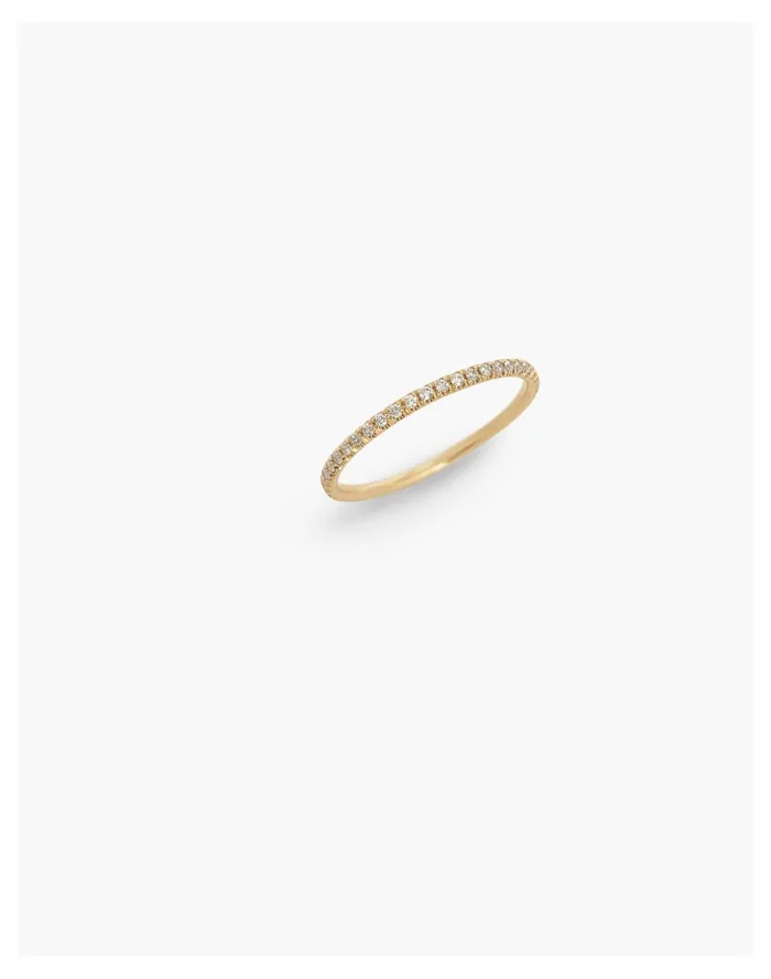 Women Kinn 14k Gold Dahlia Micro Pav Ring Gold Madewell 14K GoldPlated