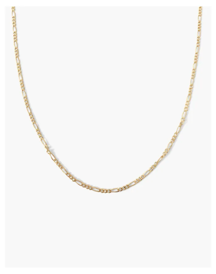 Women Kinn 14k Gold Kyle Figaro Chain Necklace Gold Madewell Fine Jewelry