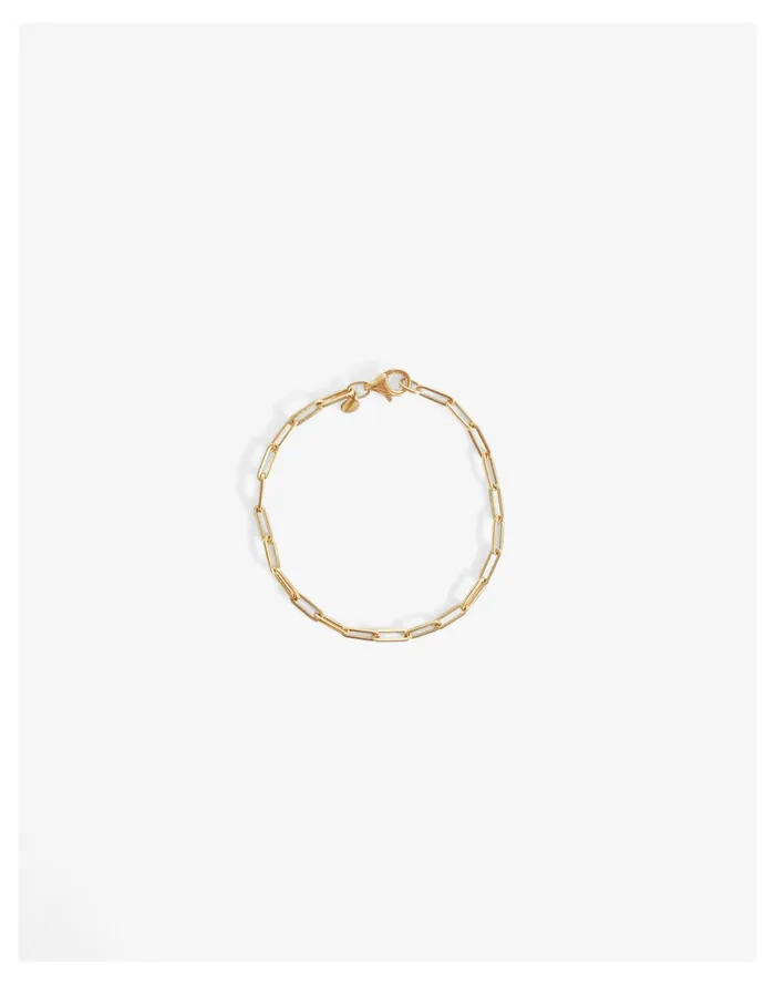 Women Kinn Petite Link Chain Bracelet Gold Madewell Fine Jewelry