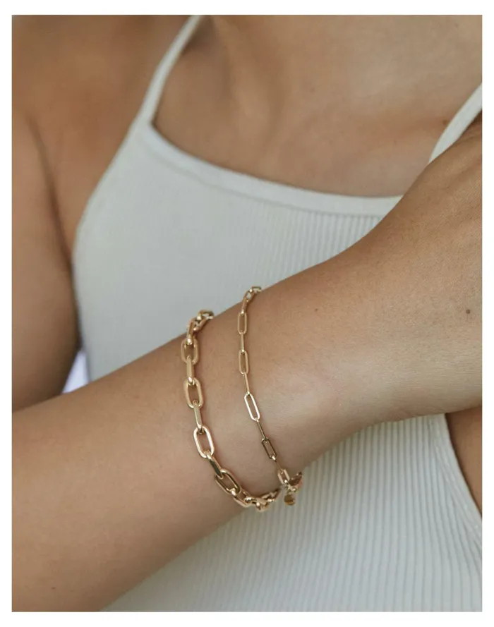 Women Kinn Petite Link Chain Bracelet Gold Madewell Fine Jewelry Women Kinn Petite Link Chain Bracelet Gold Madewell Fine Jewelry