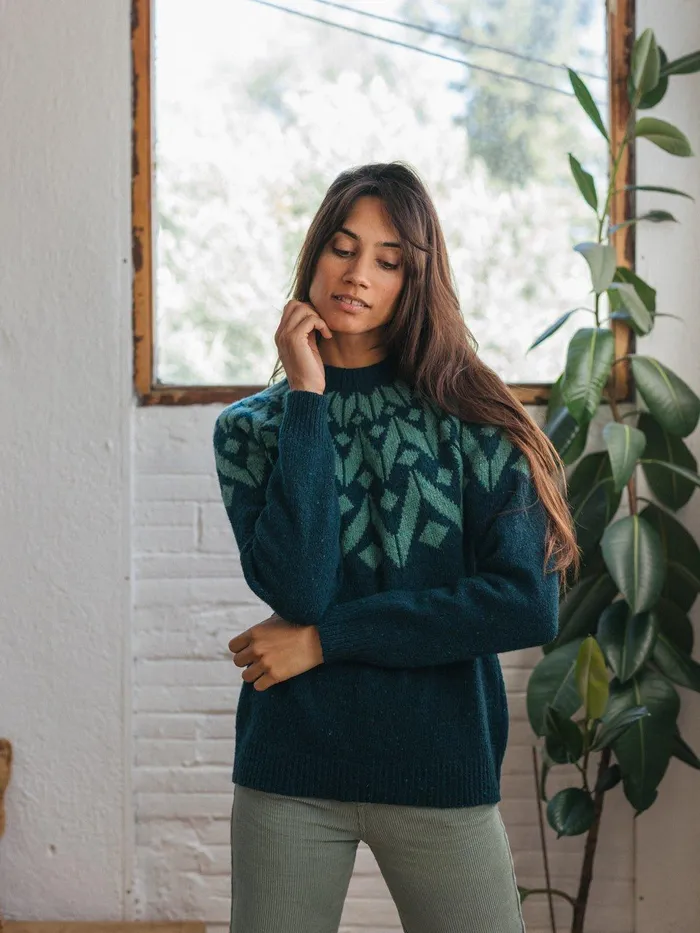 Women Knits Women 8211 Muna 8211 Green TWOTHIRDS Knits