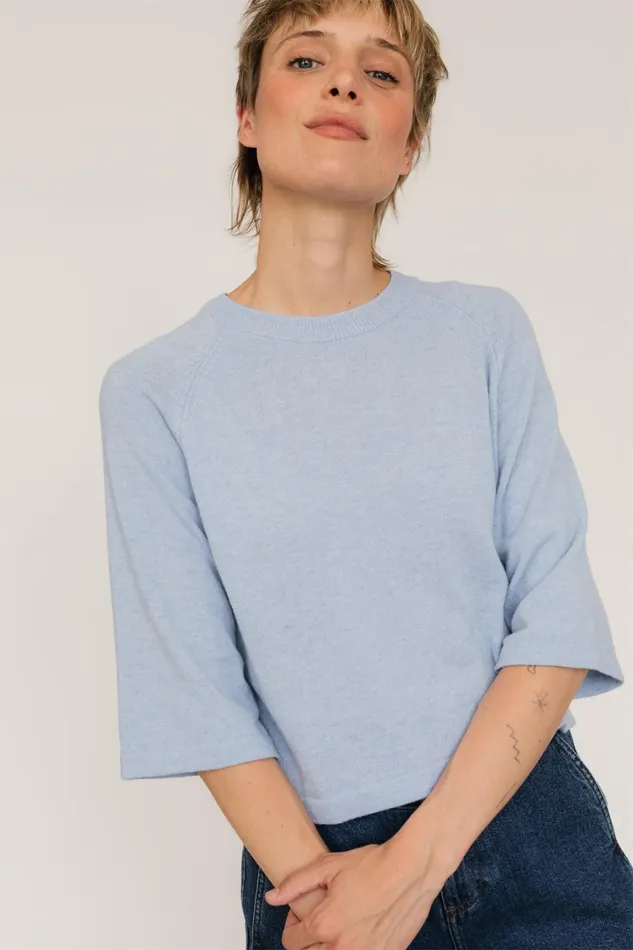 Women Knits Women 8211 Oja 8211 Soft Blue TWOTHIRDS Knits