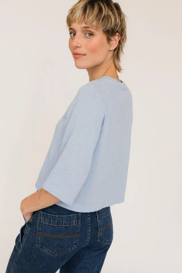 Women Knits Women 8211 Oja 8211 Soft Blue TWOTHIRDS Knits