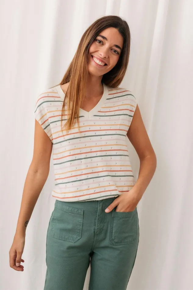 Women Knits Women 8211 Sketrick 8211 Stripes TWOTHIRDS Knits
