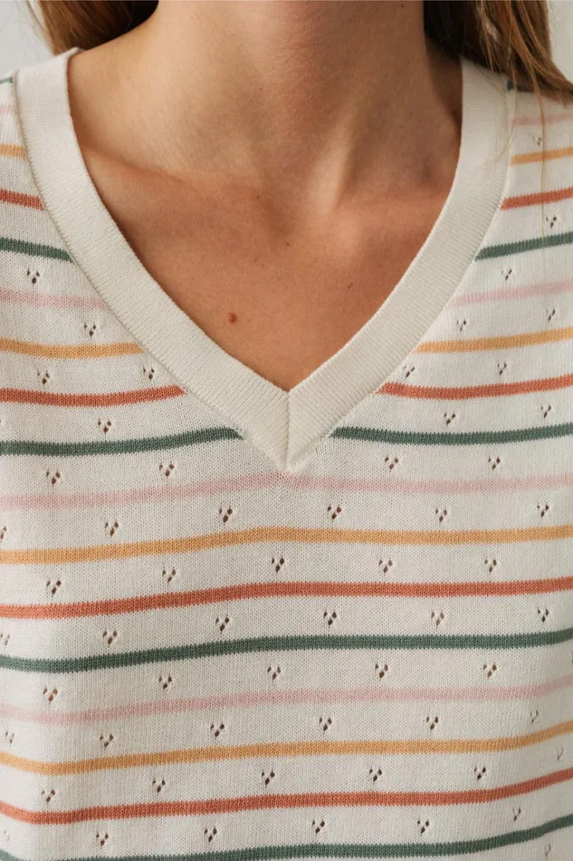 Women Knits Women 8211 Sketrick 8211 Stripes TWOTHIRDS Knits