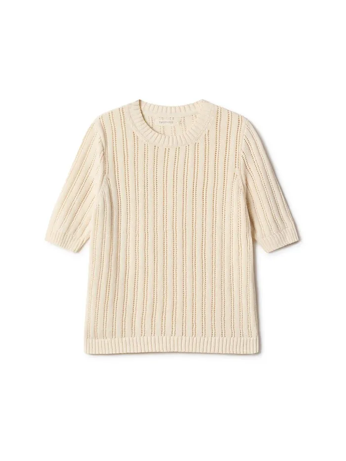 Women Knits Women 8211 Vallay 8211 Ecru TWOTHIRDS Knits