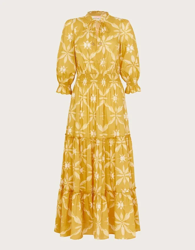 Women La Galeria Elefante Print Dress Yellow Monsoon Dresses