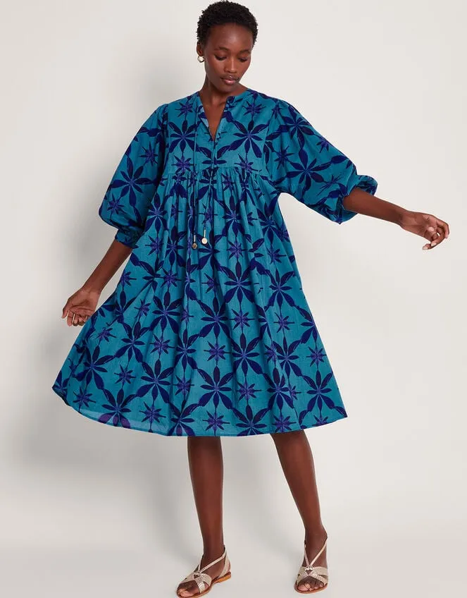 Women La Galeria Elefante Smock Dress Blue Monsoon Dresses