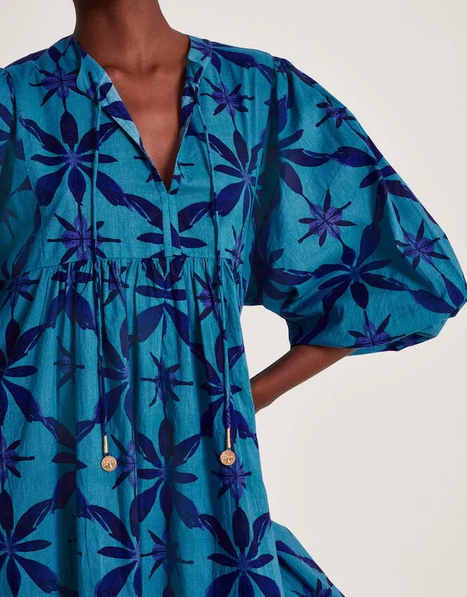 Women La Galeria Elefante Smock Dress Blue Monsoon Dresses