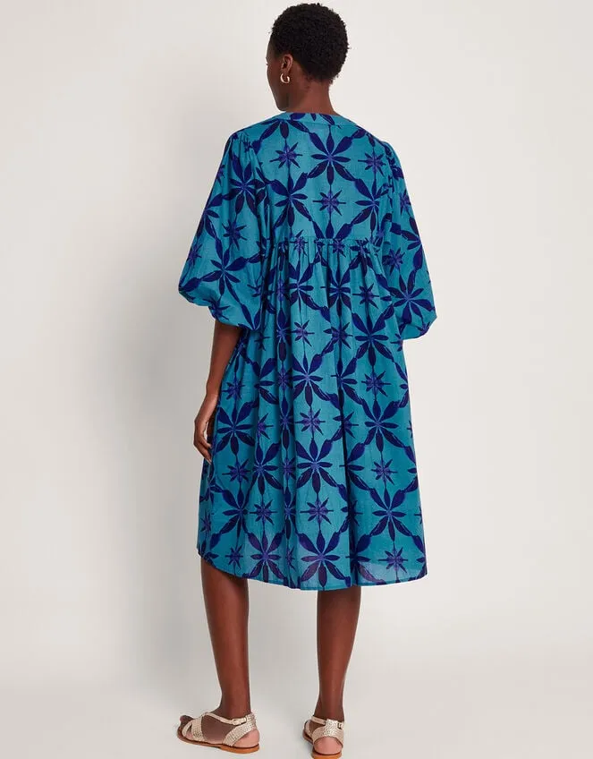 Women La Galeria Elefante Smock Dress Blue Monsoon Dresses