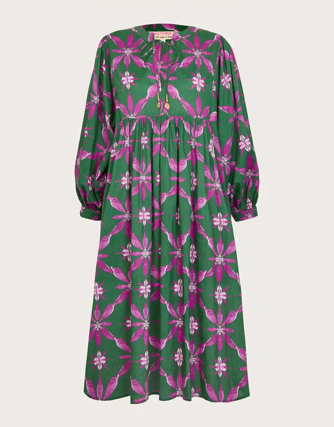 Women La Galeria Elefante Smock Dress Green Monsoon Dresses
