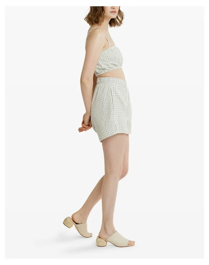 Women LAUDE The Label Elastic Bandeau Blue Multi Madewell Tops and Shirts