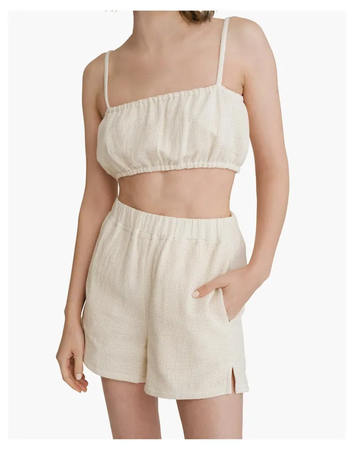 Women LAUDE The Label The Mara Top Natural Madewell Tops and Shirts