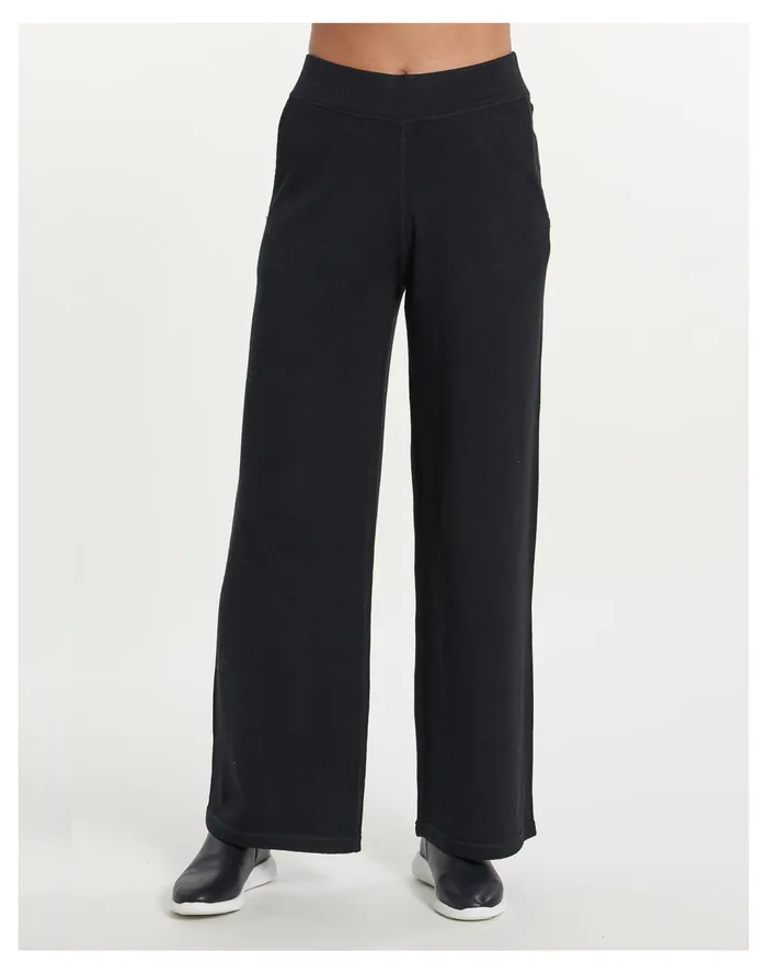 Women LEIMERE Bondi Wide Leg Pant Black Madewell Pajamas