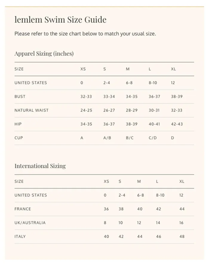 Women Lemlem Mokati Classic One Piece Pale Chamois Madewell Swim