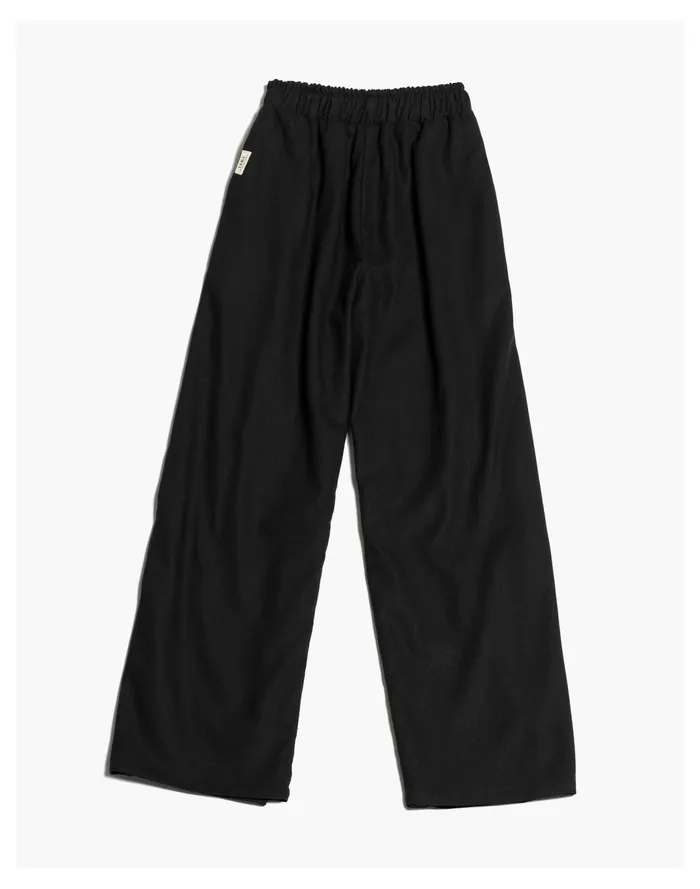 Women LERA Linen Wrap Jacket Set Black Madewell Pajamas Women LERA Linen Wrap Jacket Set Black Madewell Pajamas