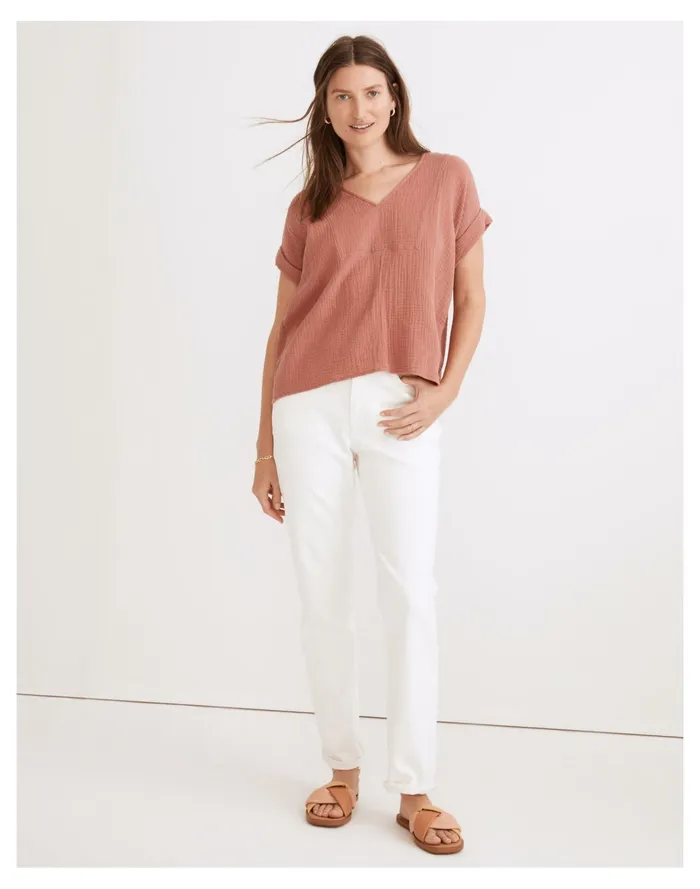 Women Lightspun Westing Shirt Vintage Quartz Madewell Tops and Shirts
