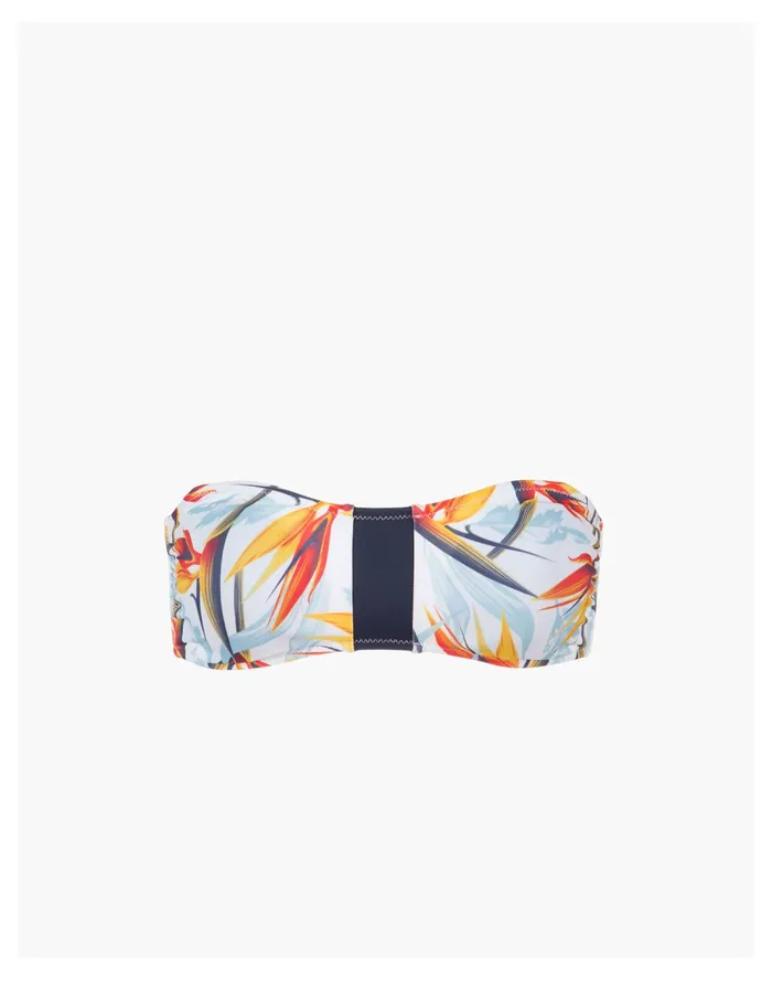 Women LIVELY Bandeau Bikini Top Patterned Quilt Madewell Swim Women LIVELY Bandeau Bikini Top Patterned Quilt Madewell Swim