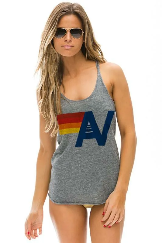 Women LOGO TANK 8211 HEATHER GREY Aviator Nation Tanks