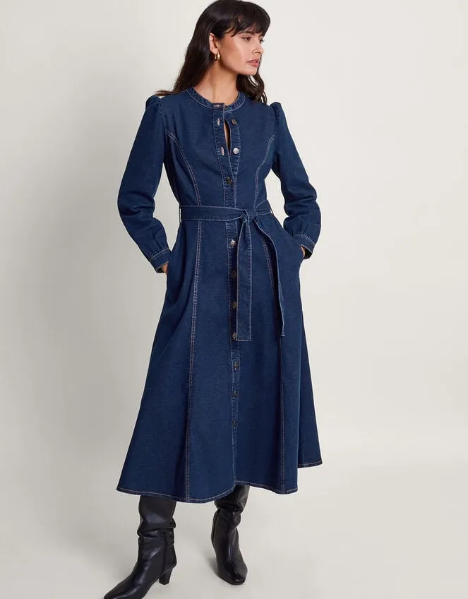Women Lulu Denim Dress Blue Monsoon Dresses