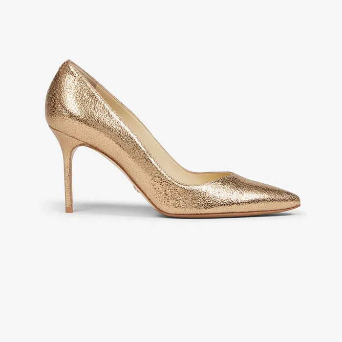 Women M M LaFleur The MMLaFleur x Sarah Flint Perfect Pump 85 Gold Crackle Shoes