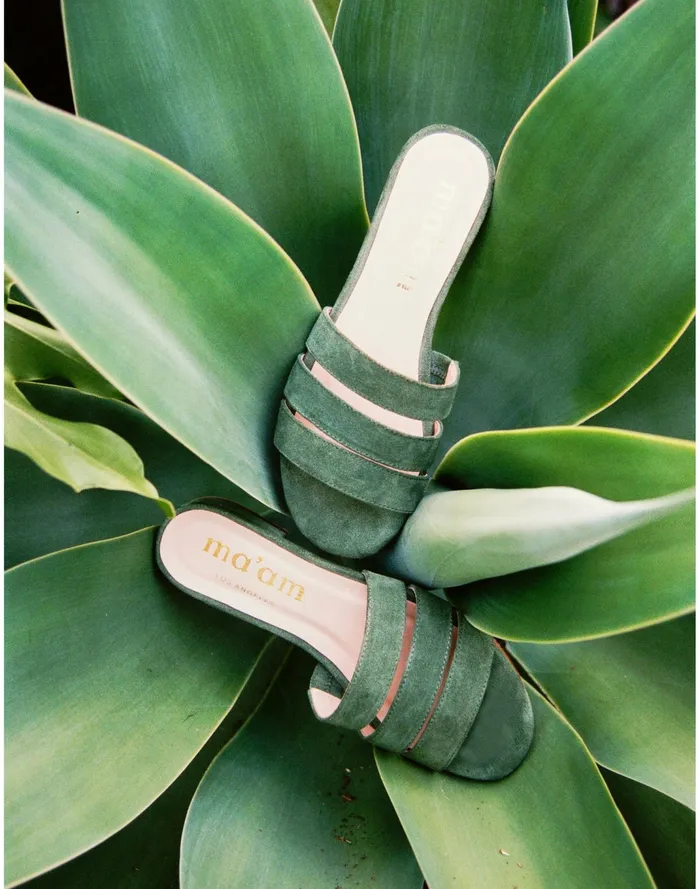 Women Maam Shoes Suede CJ Slide Sandals Agave Madewell Sandals Women Maam Shoes Suede CJ Slide Sandals Agave Madewell Sandals