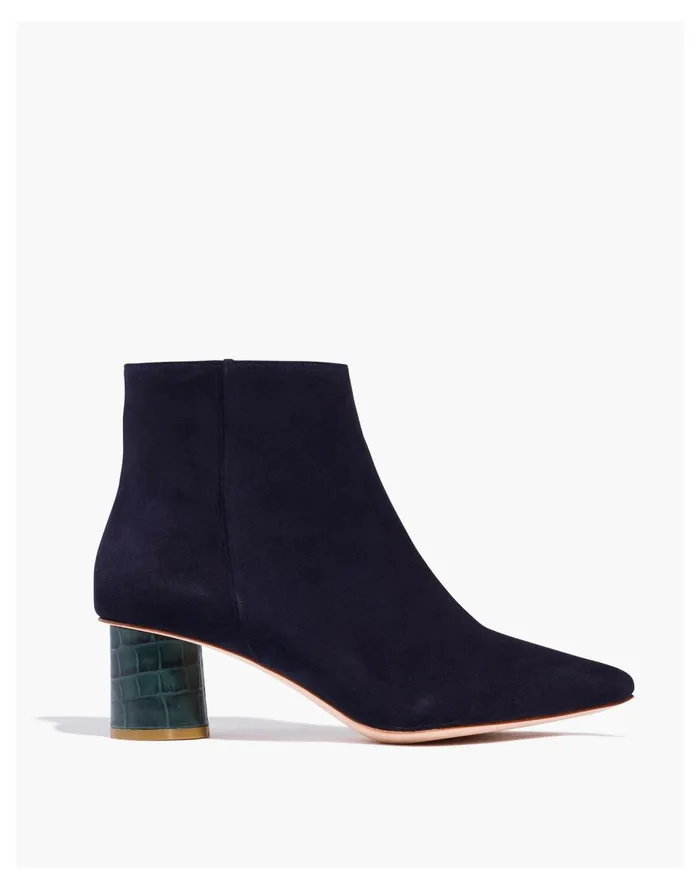Women Maam Shoes Suede Shirley Ankle Boots Midnight Madewell Heels Women Maam Shoes Suede Shirley Ankle Boots Midnight Madewell Heels