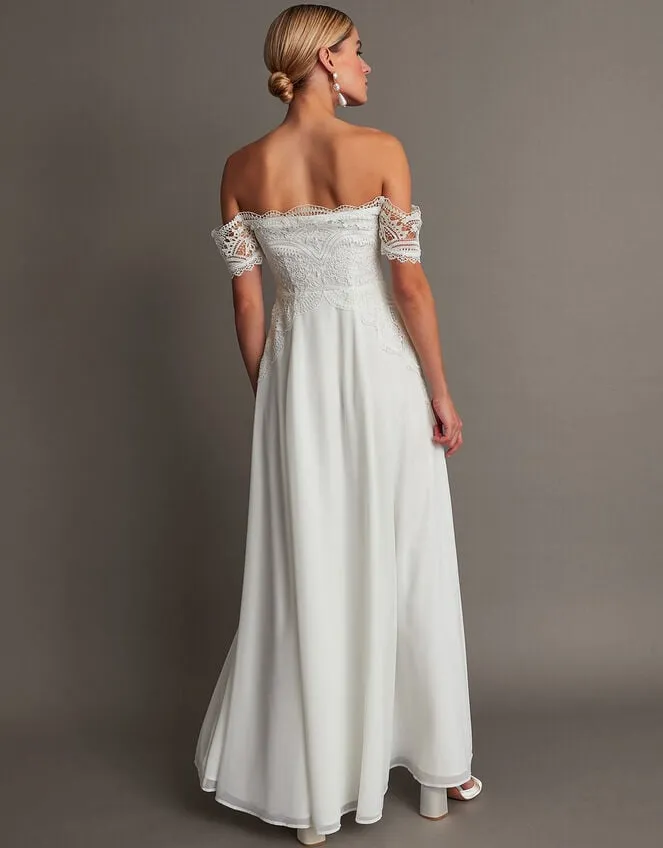 Women Maddie OffShoulder Bridal Dress Ivory Monsoon Dresses