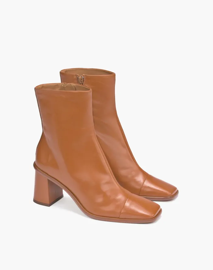 Women Maguire Leather Avila Ankle Boots Tan Madewell Boots