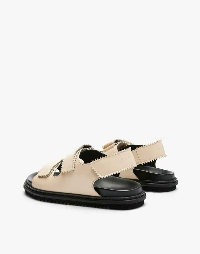 Women Maguire Leather Tavira Sandals Cream Madewell Sandals Women Maguire Leather Tavira Sandals Cream Madewell Sandals