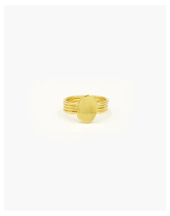 Women Mahnal Hasaa Ring Brass Madewell Rings