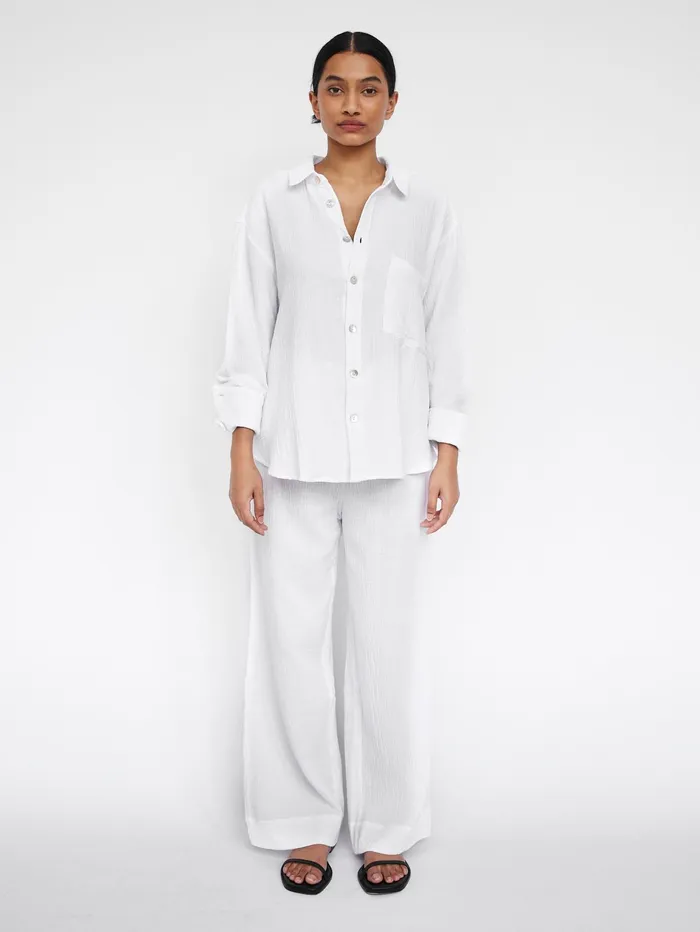 Women Maison Essentiele 8211 Core Pant In White The UNDONE Maternity