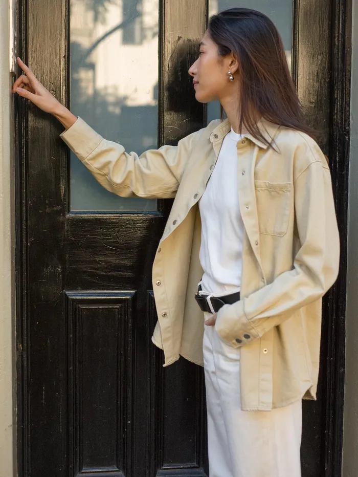 Women Marle 8211 Alfalfa Shirt In Beige Parsnip The UNDONE Tops