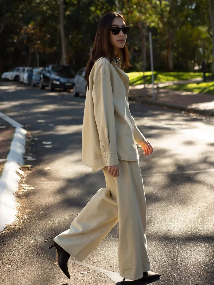 Women Marle 8211 Alfalfa Shirt In Beige Parsnip The UNDONE Tops