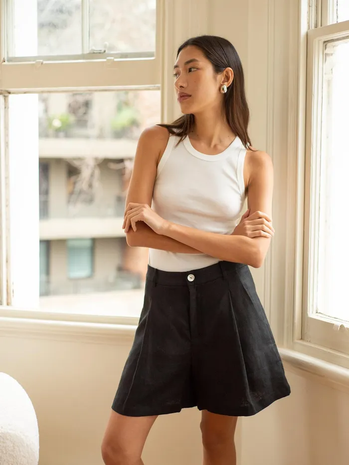 Women Marle 8211 Raymond Short In Black The UNDONE Shorts