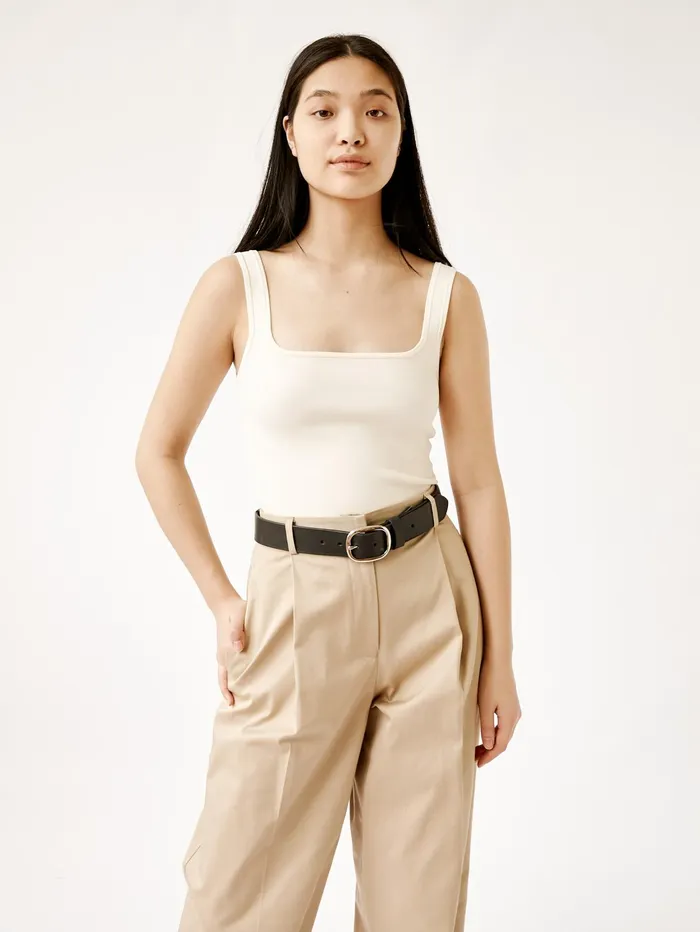 Women Matteau 8211 Ecru Classic Nineties Tank The UNDONE Tops