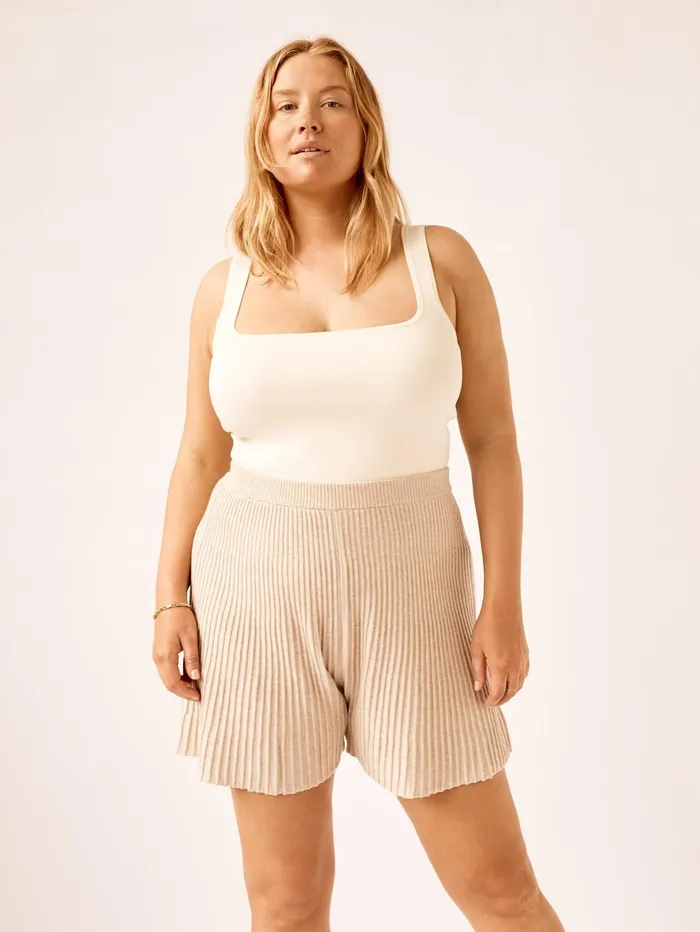 Women Matteau 8211 Ecru Classic Nineties Tank The UNDONE Tops