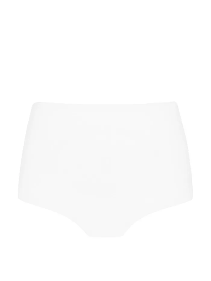 Women Matteau 8211 High Waist Brief In Chalk Crinkle The UNDONE Swimwear