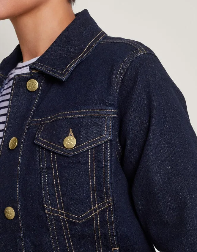 Women Maya Seam Denim Jacket Blue Monsoon Casualwear