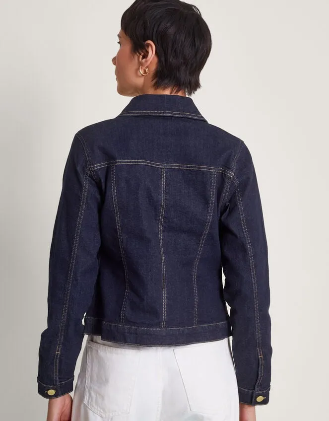 Women Maya Seam Denim Jacket Blue Monsoon Casualwear