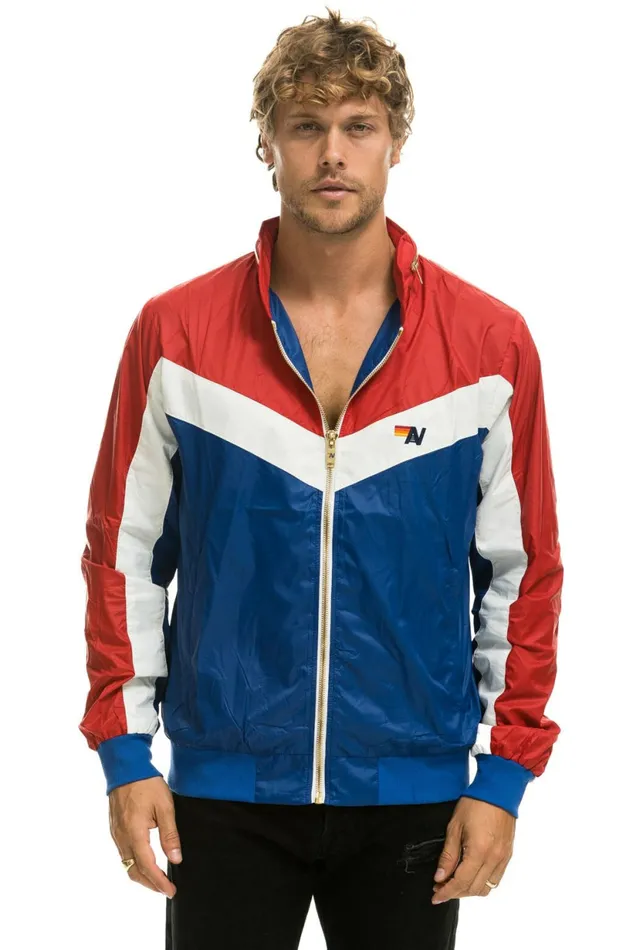 Women MEN039S WINDBREAKER JACKET 8211 CLASSIC USA Aviator Nation Outerwear